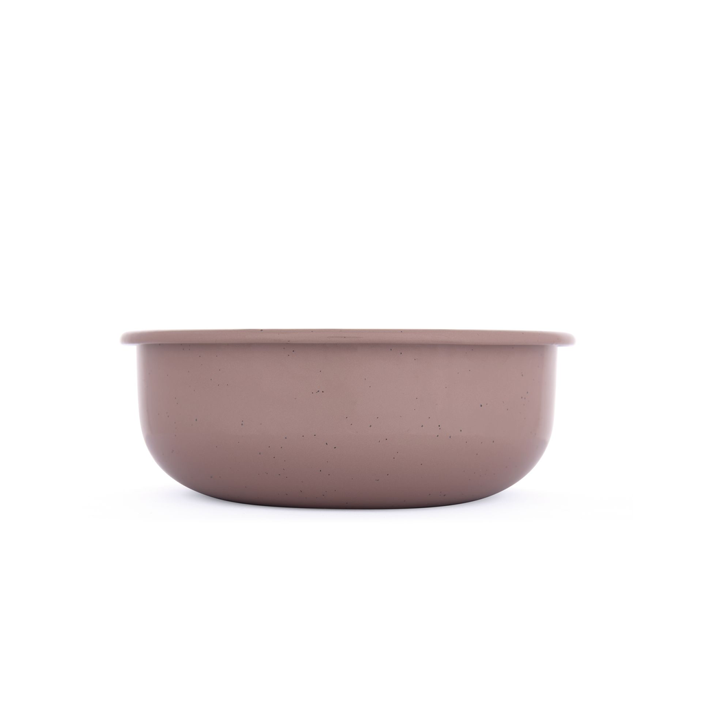 Rolled Enamelware Bowl dusty rose 03 Barebones.webp