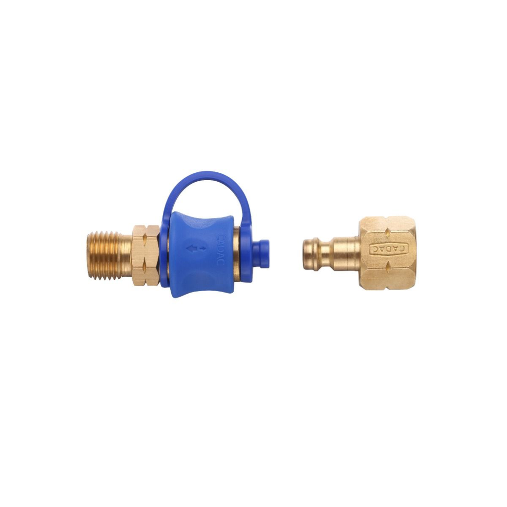 [338-DE] Quick release coupling (1x male, 1x female) Cadac