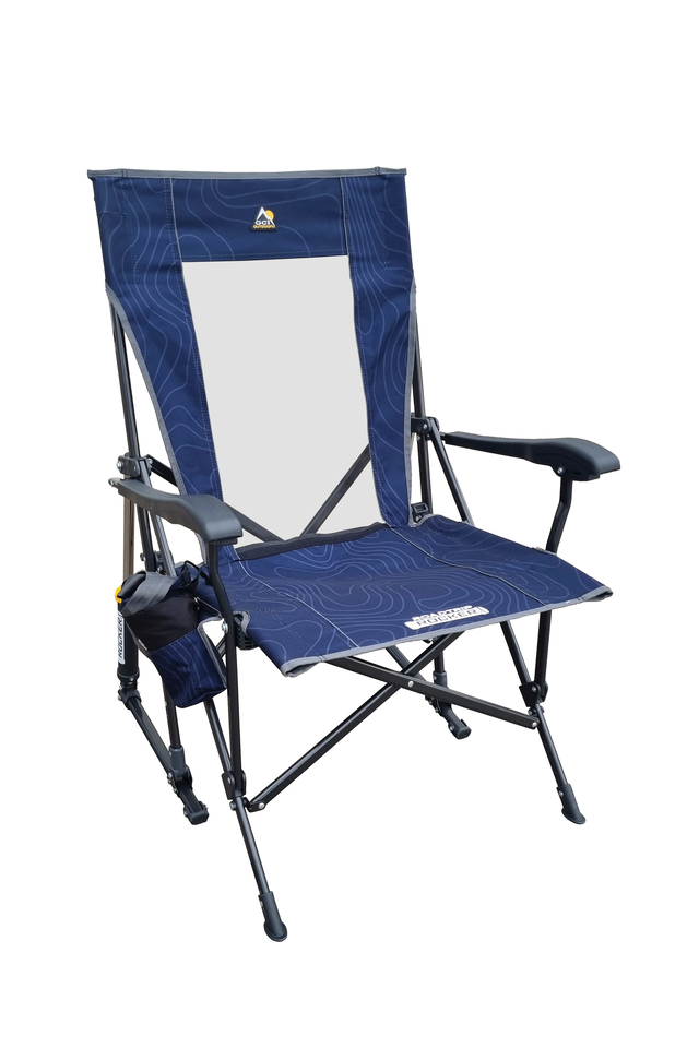 [9962555] Schaukelstuhl GCI Outdoor RoadTrip Rocker Farbe Navy (Navy Topo)