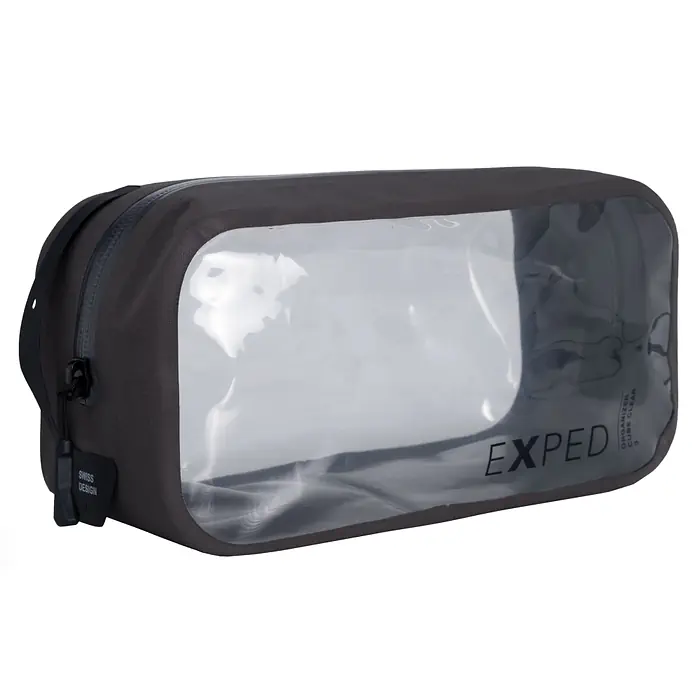 [7640277848801] Sac de rangement Organizer Cube Clear charcoal 3l Exped