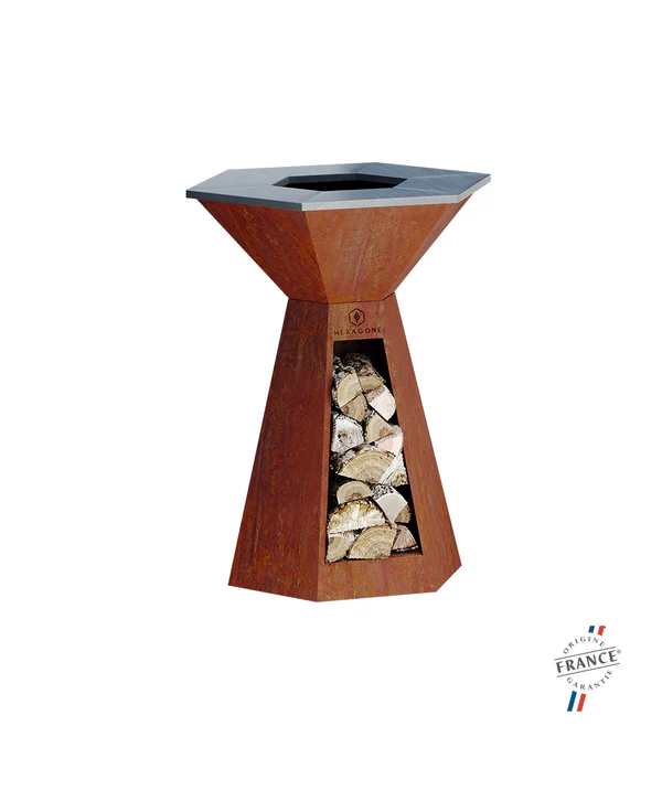 Brasero plancha Hexagone Agape 85 (Corten)