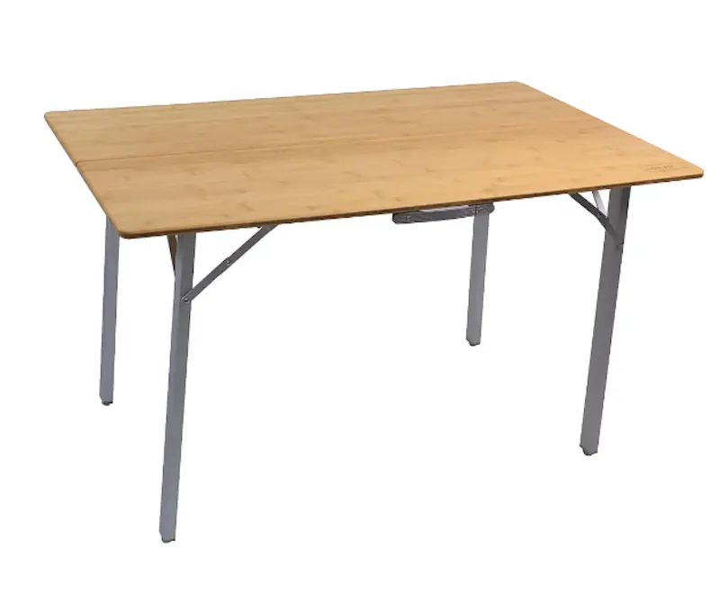 [697078] Table de camping Bambou valise 100 x 72 cm