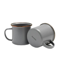 Tassen aus Emaille, 2er Set, Barebones