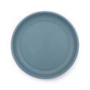 Rolled Enamelware plate smoky blue Barebones
