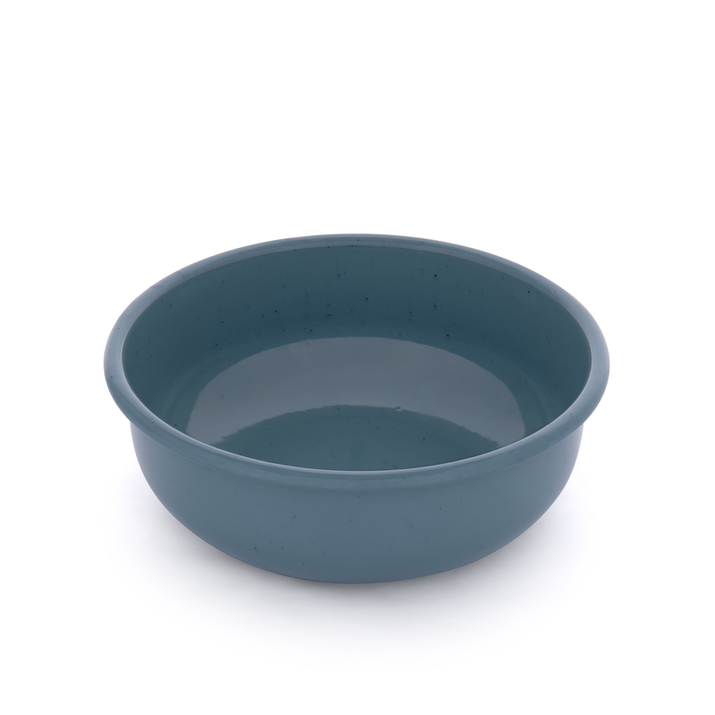 Schüssel Rolled Enamelware smoky blue Barebones