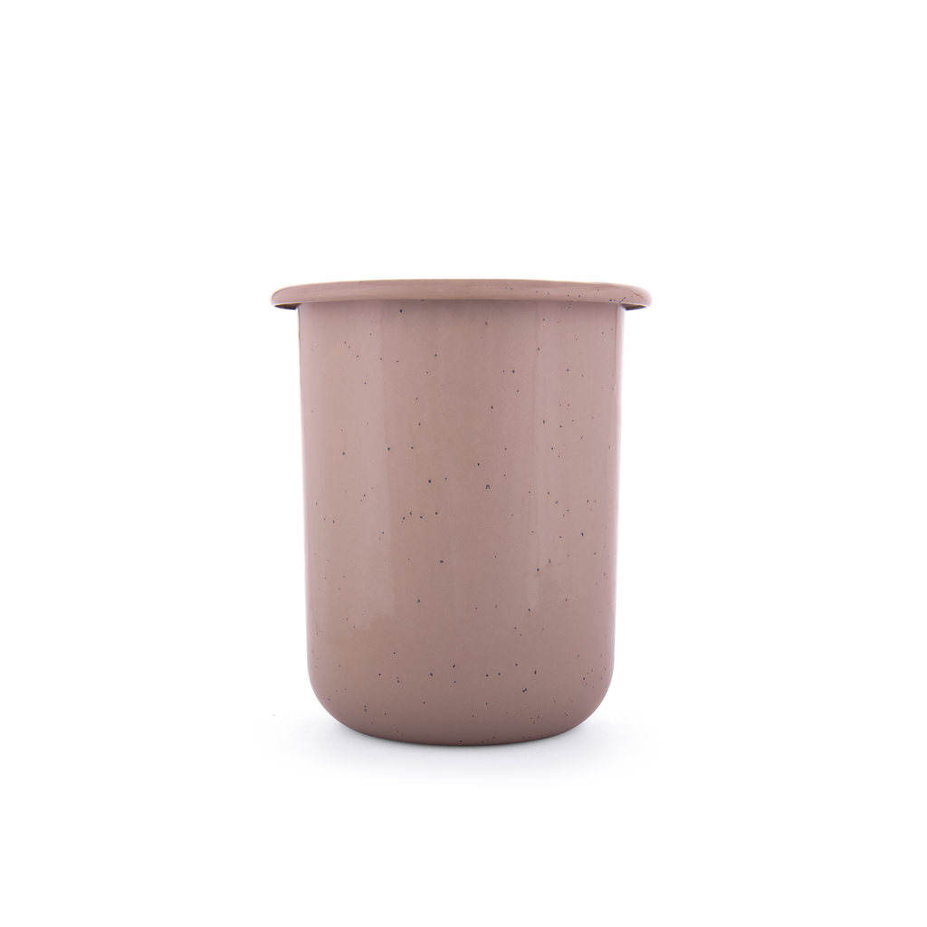 Rolled Enamelware Cup, dusty rose, Barebones