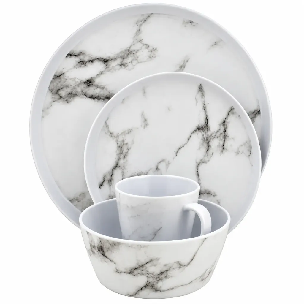 [ETKW2071.9300] Service de table Eurotrail Marble, 16 pièces
